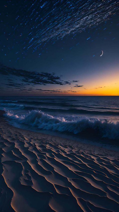 Iphone Wallpaper Ocean Beach, Iphone Beach Wallpaper Hd, Night Beach Wallpaper, Dark Beach Wallpaper Iphone, Iphone Wallpaper Beach, Night Time Beach Wallpaper, Sunset Live Wallpaper, Wallpaper Iphone 4k, Moon Wallpapers