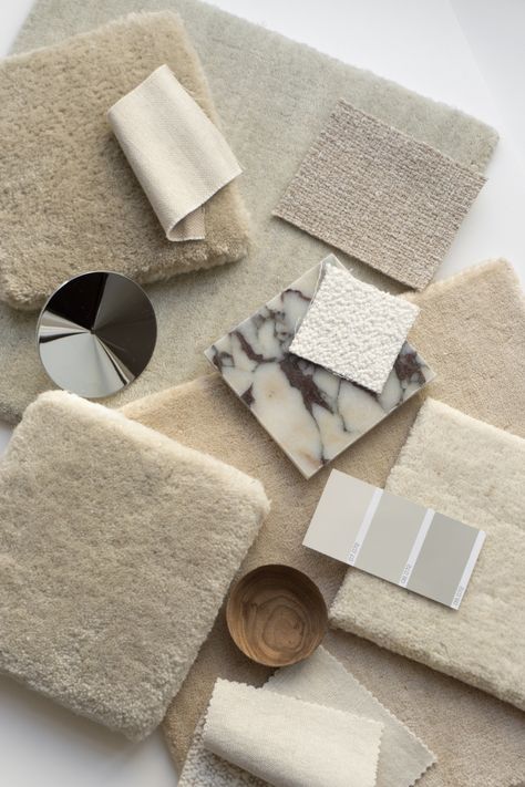 Modern Minimal Aesthetic, Modern Classic Aesthetic, Neutral Mood Board Aesthetic, Carpet Moodboard, Scandinavian Texture, Carpets Aesthetic, Interior Design Material Board, Aesthetic Carpets, Interior Design Mood Board Inspiration