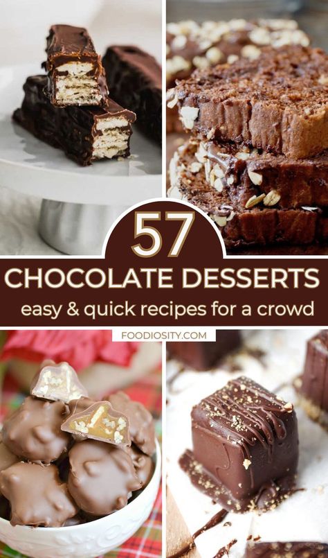 Chocolate Dessert Ideas, Christmas Chocolate Desserts, Easy Quick Recipes, Chocolate Covered Cheesecake, Recipes For A Crowd, Cakes And Pies, Boozy Chocolate, Coconut Cream Pie Recipes, Decadent Chocolate Desserts