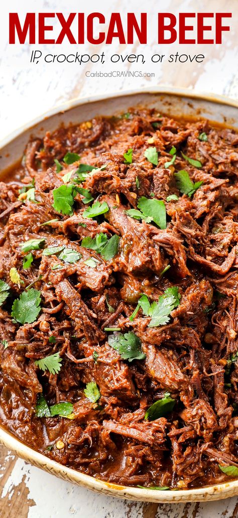 Shredded Beef Taco Crockpot, Shredded Beef Mexican Recipes, Beef Chuck Mexican Recipes, Mexican Shredded Beef Stove Top, Shredded Beef Tacos Oven, Chuck Roast Recipes Crockpot Mexican, Shredded Beef In Oven, Shredded Beef Stove Top, Beef Roast Mexican Recipes