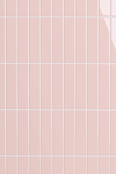 Manufatto Liscio Blush is one in a range of wall tiles, rich with contemporary colour. This tile has great proportion for fitting in a herringbone pattern. We love this range for the contemporary shades and the simple shape. So if you are looking for colour for the kitchen splash back, bathroom or shower, these may be the answer. Manufatto colours are clear and bright, making them an easy choice for any contemporary scheme. Pink Chevron Tiles, Pink Tiles Bathroom Ideas, Bathroom Tiles Pink, Pink Tiles Texture, Pink Wall Texture, Floral Tile Bathroom, Bathroom Tiles Texture, Pink Tile Bathroom Ideas, Pink Tile Bathroom