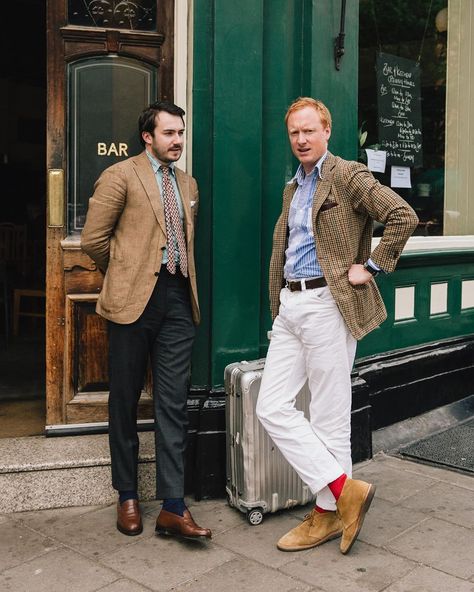 Drake's on Instagram: “Drake’s  #drakes  Matthew Coles & Michael Hill / 📷@fecastleberry” Preppy Asthetics, Drake's London, David Ricardo, Wealth Of Nations, Drake London, Social Science Research, Michael Hill, English Gentleman, Dandy Style