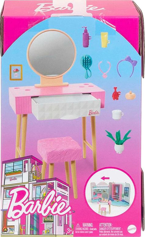 Paper Doll Accessories, Barbie Vanity, Barbie Shopping, Barbie Doll Furniture, Barbie Products, Baby Doll Furniture, Barbie Houses, Barbie Items, Barbie House Furniture