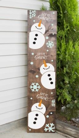 Let It Snow Wood Sign Porch, Winter Door Signs Front Porch, Diy Merry Christmas Wood Sign, Let It Snow Sign Wood, Christmas Tree Porch Sign, Let It Snow Porch Leaner, Reversible Christmas Sign, Welcome Signs For Front Door Christmas, Porch Boards Signs Christmas