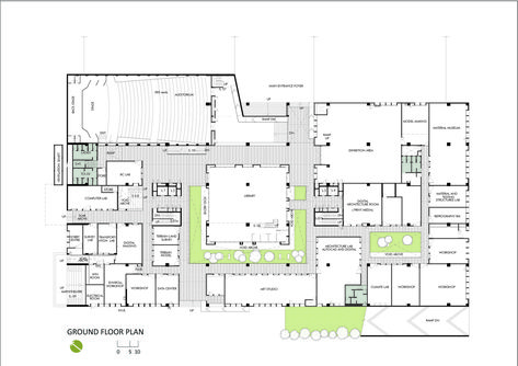 Gallery of Institute at School of Planning and Architecture, Vijayawada / MO-OF - 26 School Building Plans, Architecture College, School Floor Plan, University Plan, Architecture Drawing Presentation, College Architecture, Master Thesis, Campus Design, University Architecture