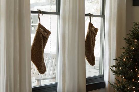 How to Hang Christmas Stockings Without a Mantel Hanging Stockings On Christmas Tree, Christmas Stocking No Mantle, Hanging Stockings Ideas, Where To Hang Christmas Stockings Ideas, Stockings No Fireplace Ideas, Where To Hang Stockings If No Fireplace, How To Hang Stockings Without A Mantle, Hang Stockings Without Fireplace, No Mantle Stocking Idea