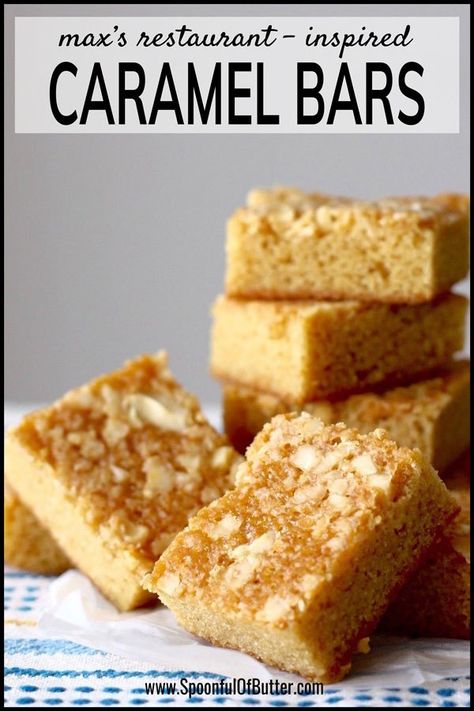 I always bring this as a dessert to potluck parties and it has always been a hit! Just the rights sweetness, soft, and nutty - best paired with coffee or tea! Inspired by the popular caramel bars from Max's restaurant. #cashew #filipinofood #caramelbars #copycat Caramel Bars Recipe, Butterscotch Bars, How To Make Caramel, Caramel Bars, Filipino Desserts, Pot Luck, Pinoy Food, Filipino Recipes, How To Cook Eggs