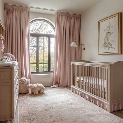 Discover 10 soft pink neutral nursery ideas that add a hint of warmth and coziness to your baby's room. Explore how to blend soft pink tones with neutral colors for a charming and serene space. Soft Feminine Nursery, Dusky Pink Nursery, Neutral Pink Nursery, Pink Neutral Nursery, Pink And Brown Nursery, Pink Nurseries, Light Pink Nursery, Pink Toddler Rooms, Pink Baby Nursery