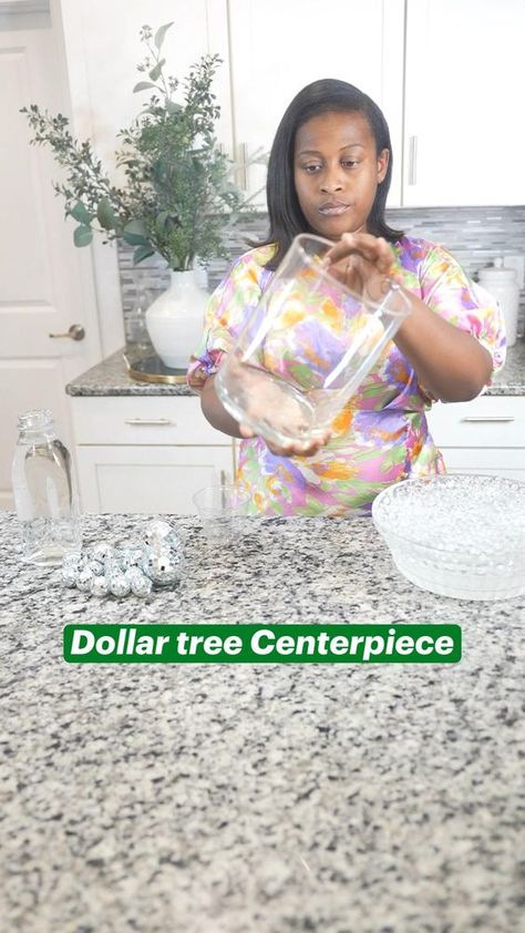 Learn how to create a stunning and budget-friendly disco-themed centerpiece using a $5 Dollar Tree vase in this easy DIY tutorial! #diy  #dollartree  #centerpiece  #DiscoTheme #budgetdecor  #waterbeads #trending #diycrafts Table Centerpieces For Party Elegant, Dollartree Centerpiece, Disco Centerpiece, Disco Centerpieces, Diy Centerpieces For Party, Dollar Store Centerpiece Ideas, 77 Birthday, Diy Centerpieces Cheap, Dollar Store Centerpiece