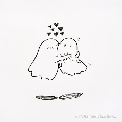 Ghost Drawing, Easy Doodle Art, Easy Doodles Drawings, Cute Doodles Drawings, Cute Doodle Art, Mini Drawings, Dessin Adorable, Cute Easy Drawings, Cute Little Drawings