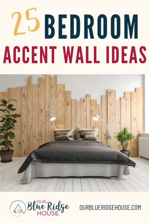 Master Bedrooms With Accent Wall Wood, Master Room Accent Wall Ideas, Wall Behind The Bed Ideas, Large Bedroom Accent Wall Ideas, Ideas For Accent Walls In Bedroom, Bedroom Bed Wall Ideas, Main Bedroom Accent Wall Ideas, Master Bed Accent Wall Ideas, Bedroom Accent Wall No Headboard