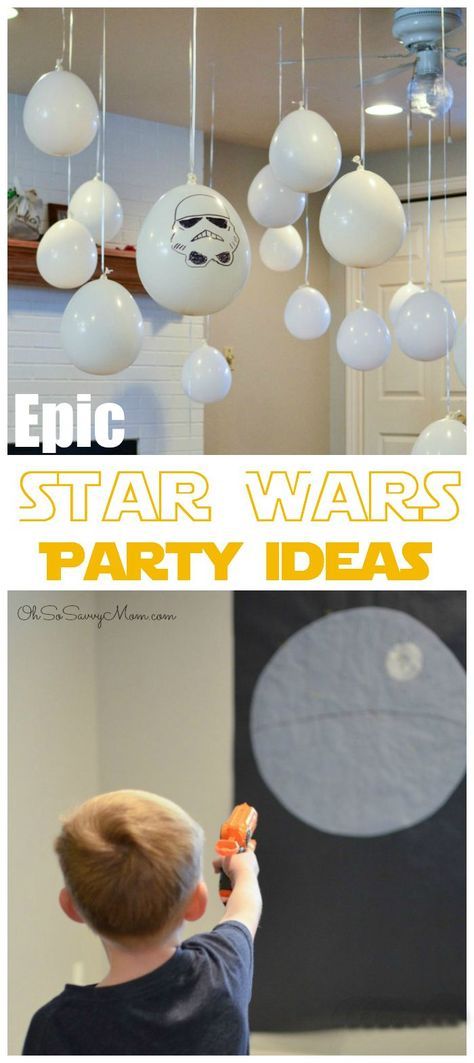 Star Wars Party Ideas, Star Wars Party Games, Yoda Party, Star Wars Theme Party, Party Ideas For Kids, Star Wars Bb8, Woodland Birthday Party, Toddler Parties, Star Wars Cake