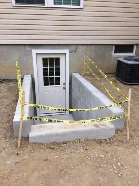 Basement Egress Door, Basement Egress, Bulkhead Doors, Egress Window Well, Basement Window Well, Basement Door, Basement Steps, Basement Entrance, Basement Doors