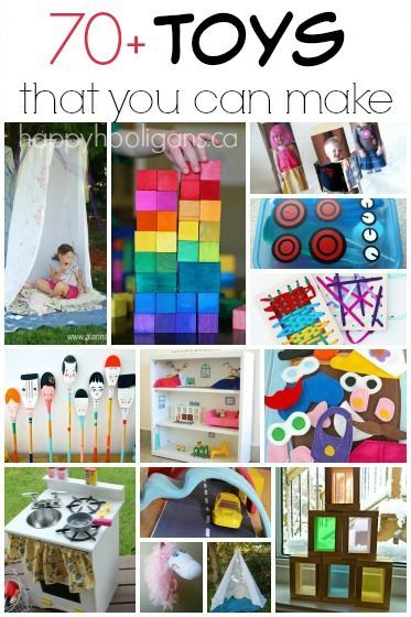 70+ Homemade Toys to Make for Kids - dozens of DIY toys to make for the kids for Christmas (or birthdays) - Happy Hooligans Toys To Make For Kids, Toys To Make, Homemade Toys, Diy Kids Toys, Toddler Snacks, Baby Diy, Easy Kids, Diy Dollhouse, Diy Toys