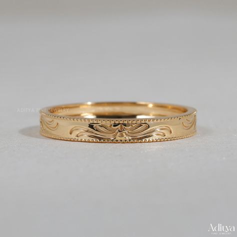 Plain gold wedding bands