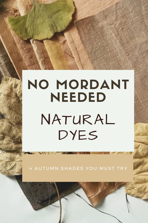 No Mordant Needed Vinegar Mordant, Eco Dyeing Fabric, Tinta Natural, Natural Dyeing Techniques, Fabric Dyeing Techniques, Diy Dye, Dyeing Fabric, Natural Dye Fabric, Eco Dyeing