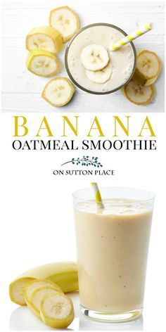 Banana Oatmeal Smoothie, Smoothies Vegan, Oatmeal Smoothie, Desayuno Keto, Smoothie Fruit, Cucumber Diet, Oatmeal Smoothie Recipes, Banana Drinks, Fruit Tarts