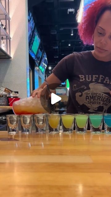 Foodporn ™ on Instagram: "These are the most perfect rainbow shots we have ever seen 🤯🌈 With @lillydabarbie" Rainbow Shots Recipe, Rainbow Shots, Bartending Tips, Rainbow Waterfall, Shot Recipes, American Sports, Good Vibes, Rainbow, On Instagram