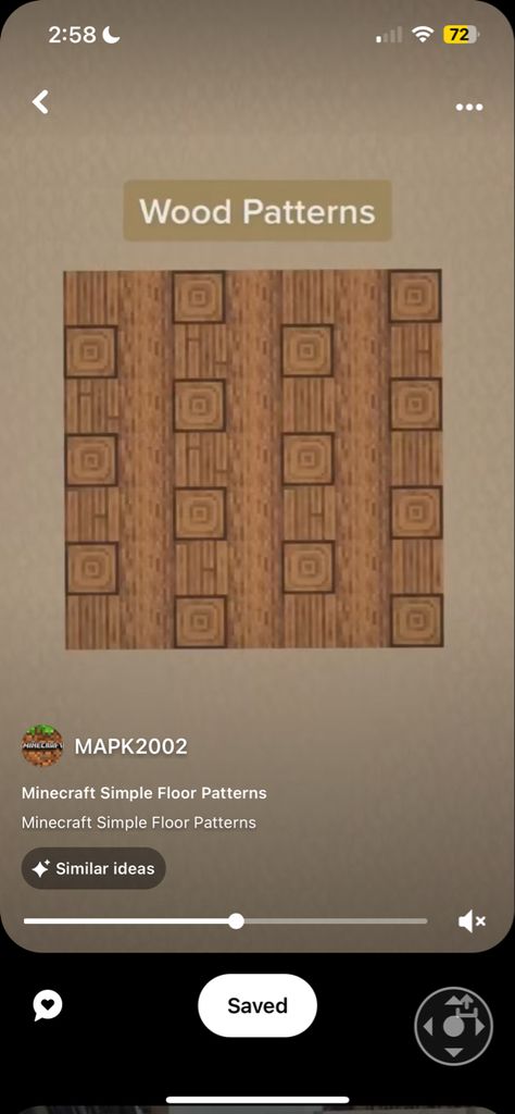 Flooring Ideas In Minecraft, Cool Floor Designs Minecraft, Minecraft Stripped Wood Floor, Minecraft Houses Flooring, Minecraft Wall And Floor Ideas, Spruce Floor Patterns Minecraft, Minecraft Inside Wall Designs, Minecraft House Floor Ideas, Big Underground Base Minecraft