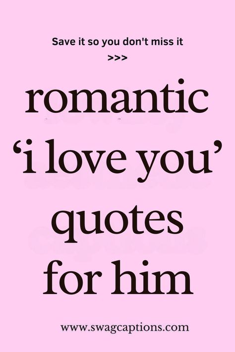 Looking for the perfect words to express your love? Check out these Romantic ‘I Love You’ Quotes for Him! Whether you want to make him smile, tear up, or feel deeply appreciated, these heartfelt quotes will do the trick. Perfect for anniversaries, special moments, or just because. Pin this for your next romantic gesture and make him feel truly special with the perfect words. You’re My Everything Quotes, You’re My Favorite Person Quotes For Him, Love You With All My Heart Quotes, I Love Touching You Quotes, You Make Me Feel Special Quotes, Special Quotes For Him Feelings, Loving Words For Him, Special Person Quotes For Him, Sweet Kisses For You