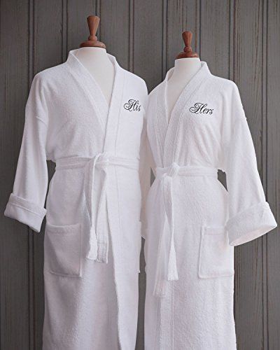 Terry Cloth Bathrobe, Terry Cloth Robe, Second Wedding Anniversary, Terry Robe, Embroidered Robes, Cotton Anniversary Gifts, Bedrooms Ideas, Cotton Anniversary, Christmas Gifts For Couples