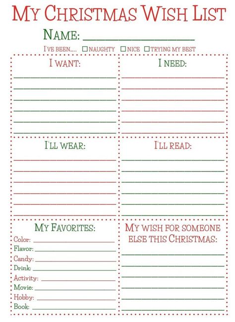 Christmas List Printable, Christmas List Template, Joululahjat Diy, Kids Christmas List, Christmas Wish List, Christmas Planning, Christmas Wish, Christmas Gift List, Christmas Planner