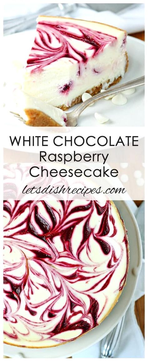 Cheesecake Raspberry, Cheesecake Base, Biscotti Cheesecake, Raspberry Swirl Cheesecake, Delicious Cheesecake Recipes, Dessert Cheesecake, White Chocolate Raspberry Cheesecake, Chocolate Raspberry Cheesecake, Swirl Cheesecake