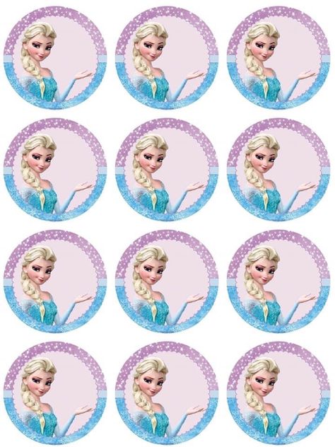 Frozen Birthday Stickers, Frozen Elsa Cake Topper, Frozen Cupcake Toppers, Sibling Birthday Parties, Disney Frozen Birthday Party, Frozen Cake Topper, Disney Frozen Party, Frozen Birthday Theme, Disney Frozen Birthday