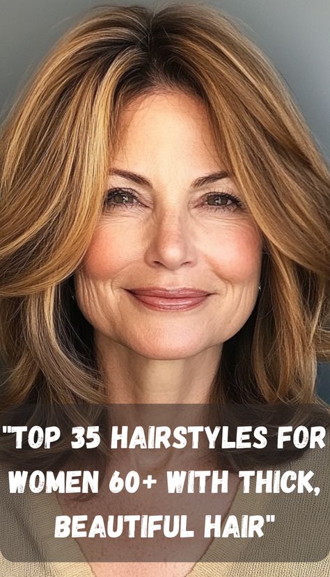 Women in their 60s who are blessed with thick, beautiful hair often search for hairstyles that balance elegance with ease. This list of top 35 hairstyles offers everything from short, chic cuts to voluminous waves that bring out the best in thick hair. With expert tips on how to manage and style thick locks, this guide will help you find the perfect hairstyle to suit your lifestyle and personal taste. Whether you prefer timeless bobs or modern layers, 65 Year Old Hairstyles, Best Style For Thick Wavy Hair, Need A New Hairstyle, 60 Womens Hair Styles, Hairstyles 60s For Women, Best Haircuts For Cowlicks For Women, Hair Styles For Women Over 50 With Thick Hair, Hair Styles Thick Hair Over 40, Haircuts For Round Faces Thick Hair