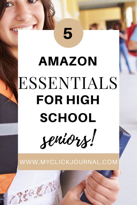 Senior Year Essentials, Senior Year School Supplies, High School School Supplies, Senior Year Tips, Homeschool Graduation Ideas, School Supplies For High School, Supplies For High School, Senior Tips, High School Essentials