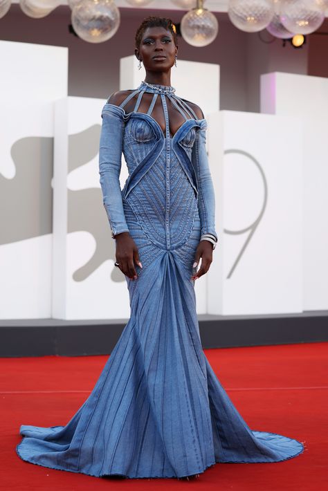 Dress With Jeans, Bones And All, Best Jeans For Women, Pregnancy Looks, Venice Film Festival, Pregnancy Wardrobe, Vanity Fair Oscar Party, On The Red Carpet, Patchwork Dress