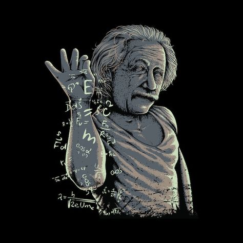 Funny Einstein, Einstein Poster, Physics Poster, Albert Einstein Poster, E Mc2, 5 Anime, Science Art, Albert Einstein, Graphic Illustration