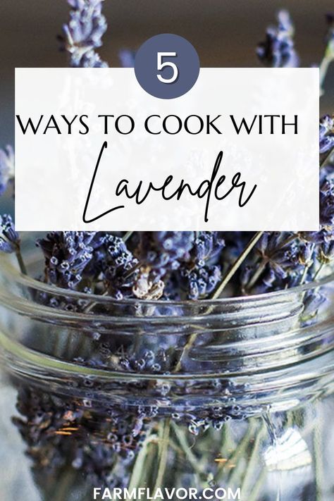 Soaps, candles and essential oils may be the first items that come to mind when you think about the uses for lavender. But have you ever experimented with the fragrant purple blossom in the kitchen? From baked goods and drinks to garnishes and more, there are a variety of unique ways you can use fresh lavender to elevate your meals. Here are five easy ways to cook with lavender that you may not have considered before. What To Make With Fresh Lavender, Food With Lavender, How To Use Fresh Lavender, Fresh Lavender Recipes, What To Do With Fresh Lavender, Fresh Lavender Uses, Lavendar Recipe, Recipes With Lavender, Lavender Plant Uses