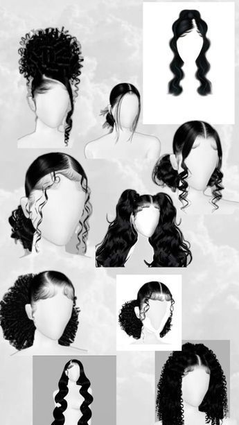 Hair Styles For Black Hair, Imvu Hairstyles, Hairstyles With Curled Hair, Create Pin, Perfect Curly Hair, Virtual Hairstyles, Bold Women, Healthy Hair Routine, Buzz Cuts