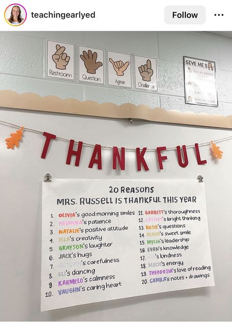 Reasons Why I’m Thankful Classroom, Teacher Reasons To Be Thankful Poster, Reasons Im Thankful For My Students, Thankful Classroom Poster, Your Teacher Is Thankful For You Because, Reasons To Be Thankful For Students, Classroom Thankful Poster, Thankful For Teachers Thanksgiving, Thankful Activity Preschool