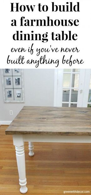 Farmhouse Kitchen Table Diy, Build Table, Table Finishes, Rehab Furniture, Build A Farmhouse, Farmhouse Table Legs, Diy Farmhouse Decoration, Diy Dining Room Table, Diy Kitchen Table