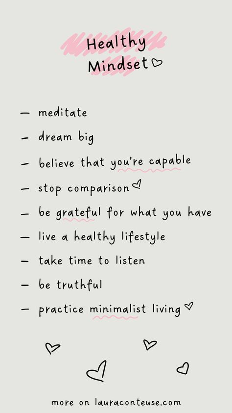 Positive Mental Health, Get My Life Together, Health Habits, Healthy Mindset, Improve Mental Health, Positive Self Affirmations, Mindset Quotes, Mental And Emotional Health, Self Care Activities