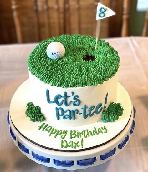 Golf Cake Decorating Ideas, Golf Ball Birthday Cake, Golf Themed Cookie Cake, Golf Themed Party Snacks, Golf Themed Cake For Men, Golfing Cakes For Men, Golf Inspired Cakes, Kids Golf Cake, Golf Retirement Cake