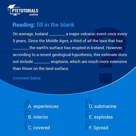 Pte Reading Fill In The Blanks Tips, Pte Exam, Pte Academic, Earth Surface, Test Questions, Online Coaching, Geology, Improve Yourself, Coaching