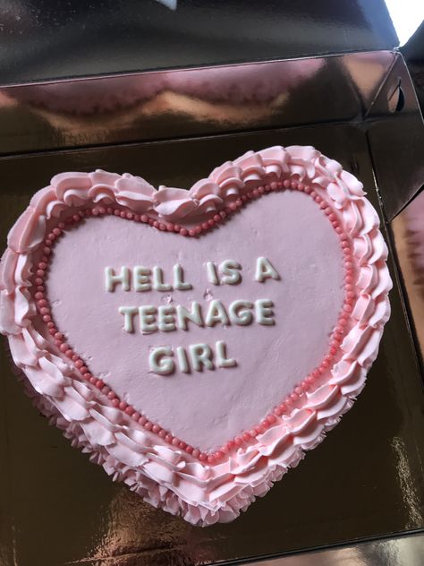 Hell Is A Teenage Girl, 14th Birthday Cakes, 15th Birthday Cakes, 17 Birthday Cake, Teen Cakes, 13 Birthday Cake, Birthday Cake Decorating Ideas, 16 Birthday Cake, Funny Birthday Cakes