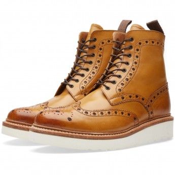 Grenson Fred V Brogue Boot Grenson Boots, Grenson Shoes, Boots Outfit Men, Footwear For Men, Brogue Boots, Best Shoes For Men, Mens Leather Boots, Men's Footwear, Style Sneakers