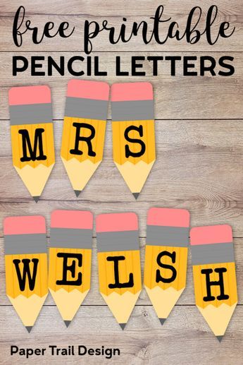 Pencil Sign, School Door Decorations, Back School, Teacher Freebies, Letter Banner, School Doors, Classroom Teacher, School Pencils, School Banner