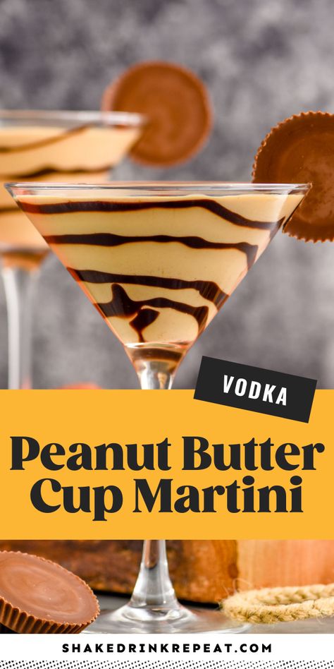 Cannoli Martini, Peanut Butter Drinks Alcohol, Peanut Butter Shots, Peanut Butter Martini, Peanut Butter Vodka Drinks, Peanut Butter Skrewball Recipes, Peanut Butter Martini Recipes, Peanut Butter Cocktail Recipe, Peanut Butter Cocktail