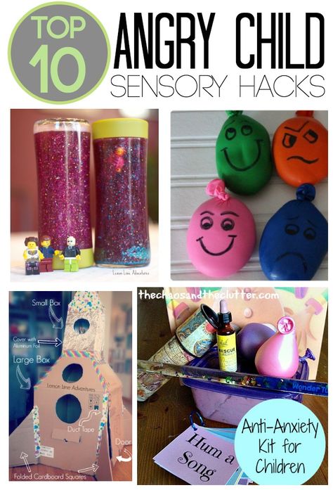 Top 10 Angry Child Sensory Hacks | These are perfect for my calming corner and my sensory tools basket! Angry Child, Sensory Tools, Therapeutic Activities, Calming Activities, Child Therapy, Play Therapy, Kids Sensory, School Psychology, Child Life