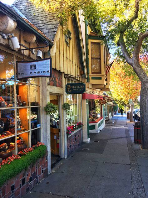 Fall In California Aesthetic, Small Town California, Autumn In California, Cozy Neighborhood Aesthetic, Small Town California Aesthetic, Cute Town Aesthetic, Town Astethic, Carmel California Aesthetic, California Fall Aesthetic