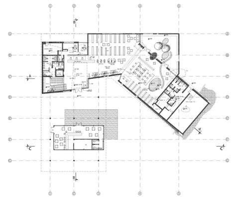 Arch Plan, Library Floor Plan, Building Design Ideas, Public Library Design, Library Project, Library Plan, Entrance Floor, Museum Plan, Plan Architecture