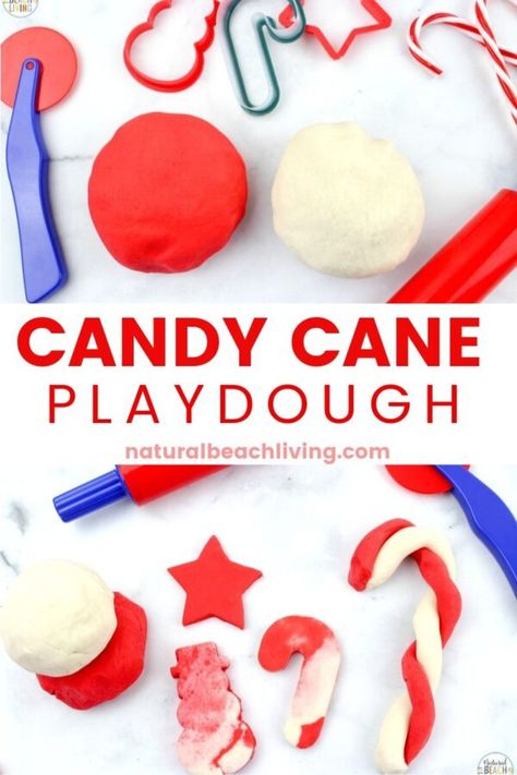 Candy Cane Playdough, Pumpkin Volcano, Peppermint Play Dough, Volcano For Kids, Pumpkin Science Experiment, Best Playdough Recipe, Scented Playdough, Cooked Playdough, Pumpkin Science