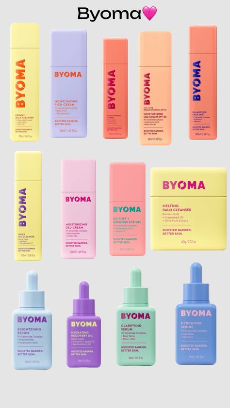 Byoma #byoma #skincare #vibes #homedecor #beauty #movies #music #skincare Byoma Skincare Routine, Byoma Skincare Aesthetic, Relaxing Stuff, Dream Skincare, Skincare Stuff, Skincare Wishlist, Skincare Items, Gel Sunscreen, Skincare Branding