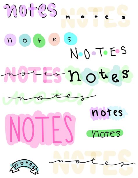 Aesthetic School Notes Ideas English, Aesthetic School Board Ideas, Poster Title Ideas Aesthetic, Cute Aesthetic Notes Ideas, Title Asthetic Ideas, Decorative Notes Ideas, Lesson Title Ideas, Aesthetic Note Title Ideas, Aesthetic Writing Notes Ideas