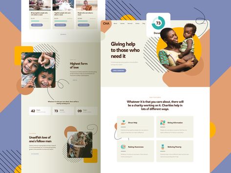 Charity Website by Laaqiq on Dribbble Charity Website Design, Nonprofit Website Design, Charity Websites, Nonprofit Website, Family Website, Ui Design Website, Web Ui Design, Website Maintenance, Learning Design